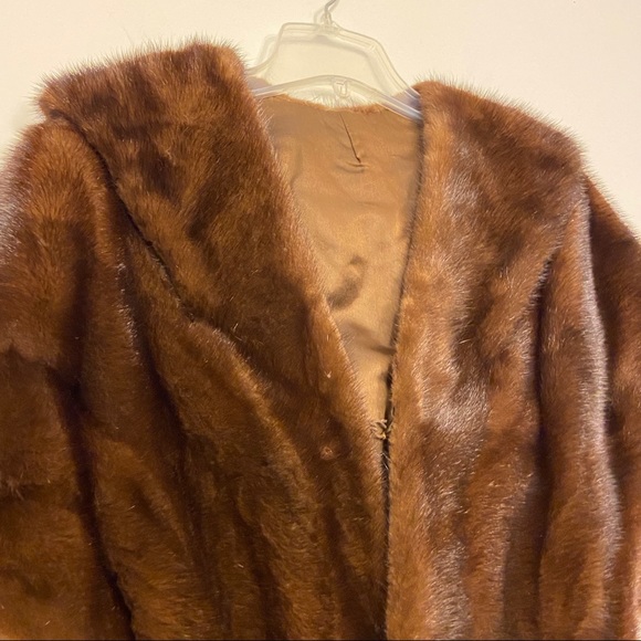 Vintage Genuine Mink Fur Stole Wrap Shawl - Picture 2 of 12